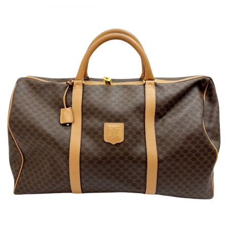  CELINE セリーヌ ボストンバッグ マカダム ブラウン