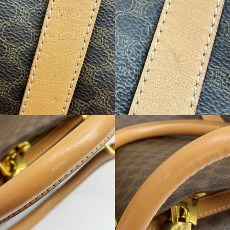  CELINE セリーヌ ボストンバッグ マカダム ブラウン