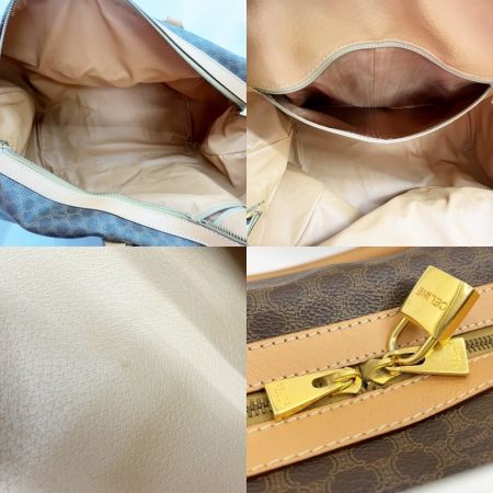  CELINE セリーヌ ボストンバッグ マカダム ブラウン