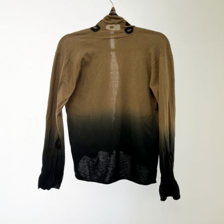  JURGEN LEHL ヨーガンレール カーディガン ブルー グラデーション Mサイズ  ブラウン