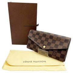  LOUIS VUITTON ルイヴィトン 長財布 ダミエ ポルトフォイユサラ  N63209 ブラウン Bランク