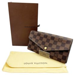 ◆◆ LOUIS VUITTON ルイヴィトン 長財布 ダミエ ポルトフォイユサラ  N63209 ブラウン Bランク