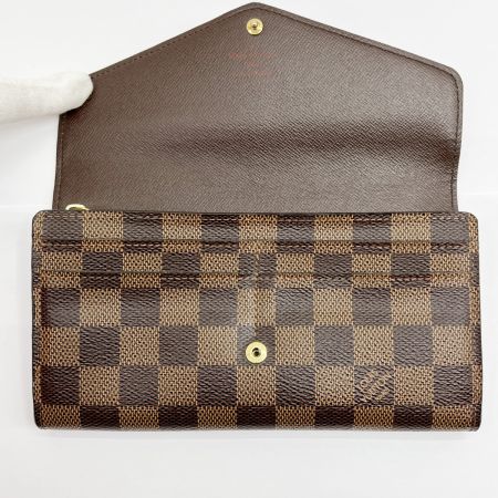  LOUIS VUITTON ルイヴィトン 長財布 ダミエ ポルトフォイユサラ  N63209 ブラウン