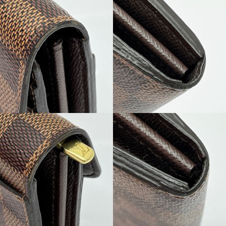  LOUIS VUITTON ルイヴィトン 長財布 ダミエ ポルトフォイユサラ  N63209 ブラウン