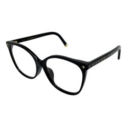 ◆◆ LOUIS VUITTON ルイヴィトン 眼鏡 メガネ アイウェア  z1842e ブラック×ゴールド x ゴールド Bランク