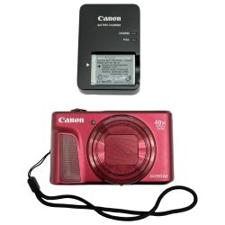 ◆◆ CANON キャノン コンパクトデジタルカメラ 充電器付 SX720 HS レッド Bランク