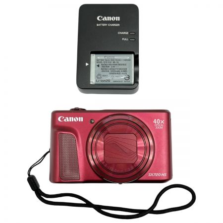  CANON キャノン コンパクトデジタルカメラ 充電器付 SX720 HS レッド