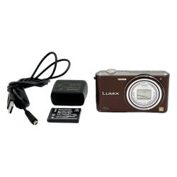 ◆◆ Panasonic パナソニック デジタルカメラ コンパクトデジタルカメラ ブラウン LUMIX DMC-SZ3 Cランク