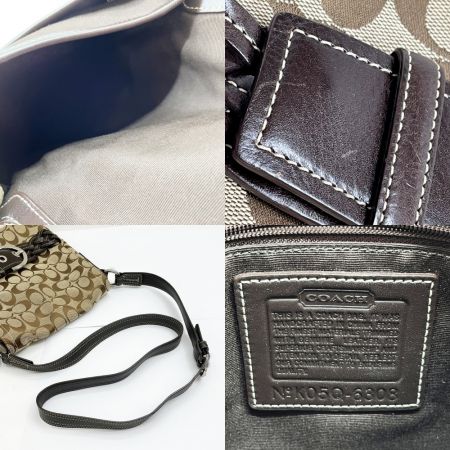  COACH コーチ  ショルダーバッグ シグネチャー レディース 6308 ブラウン