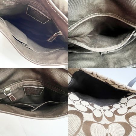  COACH コーチ  ショルダーバッグ シグネチャー レディース 6308 ブラウン