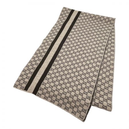  GUCCI グッチ マフラー カシミヤ ブラウン