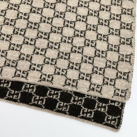  GUCCI グッチ マフラー カシミヤ ブラウン