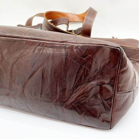  RYU トートバッグ ショルダーバッグ 肉厚レザー 2wayバッグ ブラウン