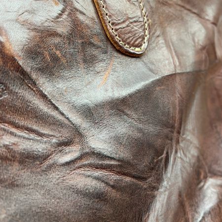  RYU トートバッグ ショルダーバッグ 肉厚レザー 2wayバッグ ブラウン