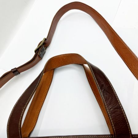  RYU トートバッグ ショルダーバッグ 肉厚レザー 2wayバッグ ブラウン