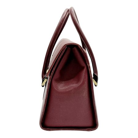  BURBERRY バーバリー ハンドバッグ レディース ブラウン x レッド