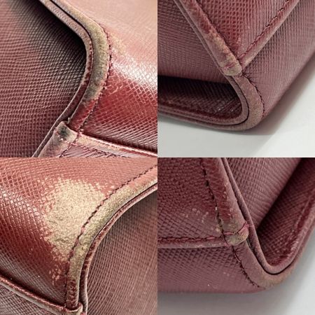  BURBERRY バーバリー ハンドバッグ レディース ブラウン x レッド