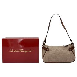 ◆◆ Salvatore Ferragamo サルヴァトーレフェラガモ ワンショルダーバッグ  AU-21/4435 ベージュ Bランク