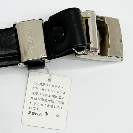  BURBERRY バーバリー レザーベルト ホースロゴ ブラック メンズ 箱付