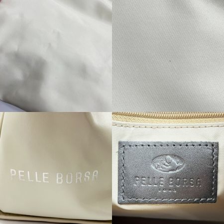  PELLE BORSA ペレボルサ トートバッグ レディース アイボリー