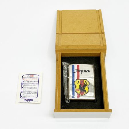   ZIPPO ジッポー ライター サッカー日本代表 シルバー JAPAN JFA XⅢ 箱付