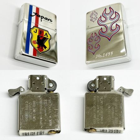   ZIPPO ジッポー ライター サッカー日本代表 シルバー JAPAN JFA XⅢ 箱付