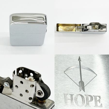  ZIPPO ジッポー HOPE ホープ 真ん中に矢 シルバー 箱付