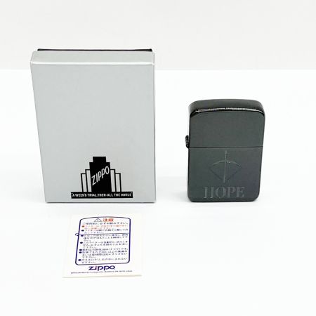  ZIPPO ジッポー HOPE ホープ 真ん中に矢 ライター ブラック 箱付