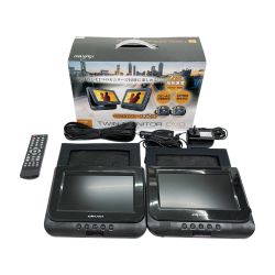 ◆◆ KAHIOU 7インチツインモニター DVDプレーヤー KH-TDP711 ブラック Bランク