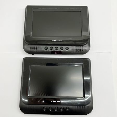  KAHIOU 7インチツインモニター DVDプレーヤー KH-TDP711 ブラック