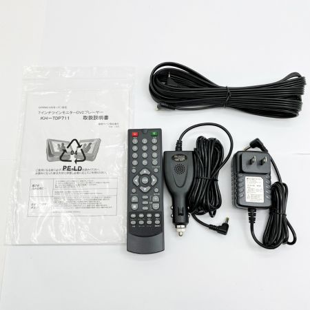  KAHIOU 7インチツインモニター DVDプレーヤー KH-TDP711 ブラック