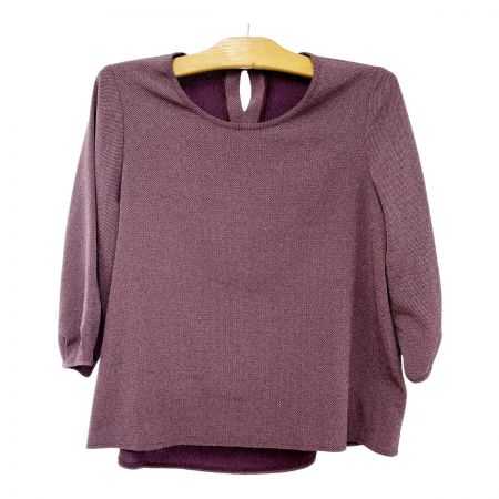  SHISENDO 詩仙堂 カットソー ミセス ちりめん パープル