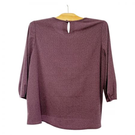  SHISENDO 詩仙堂 カットソー ミセス ちりめん パープル