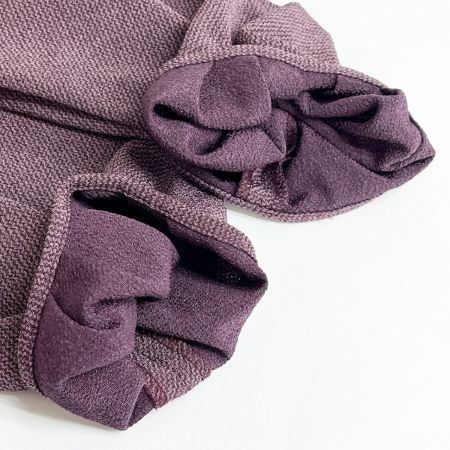  SHISENDO 詩仙堂 カットソー ミセス ちりめん パープル