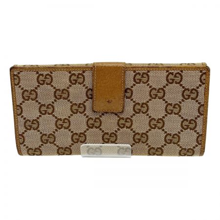  GUCCI グッチ 長財布 GGキャンバス 3661 Wホック レディース 112715 ベージュ