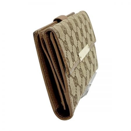  GUCCI グッチ 長財布 GGキャンバス 3661 Wホック レディース 112715 ベージュ