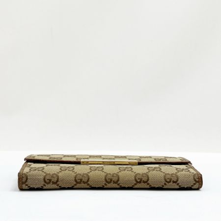  GUCCI グッチ 長財布 GGキャンバス 3661 Wホック レディース 112715 ベージュ
