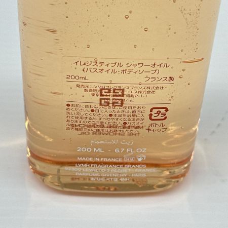  GIVENCHY ジバンシー イレジスティブル シャワーオイル バスオイル ボディソープ 200ml 