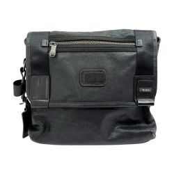 ◆◆ TUMI トゥミ ショルダーバッグ レザー ブラック Bランク