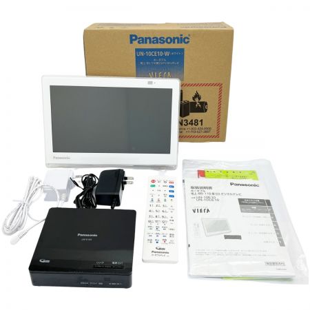  Panasonic パナソニック プライベート・ビエラ ポータブルデジタルテレビ 10型 UN-10CE10 ホワイト