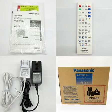  Panasonic パナソニック プライベート・ビエラ ポータブルデジタルテレビ 10型 UN-10CE10 ホワイト