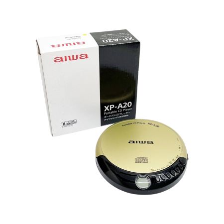  AIWA アイワ ポータブルCDプレーヤー ゴールド XP-A20