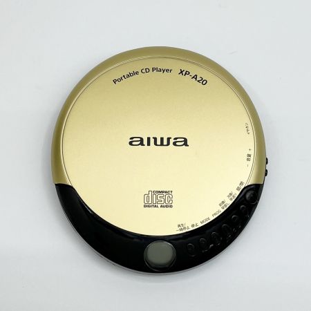  AIWA アイワ ポータブルCDプレーヤー ゴールド XP-A20