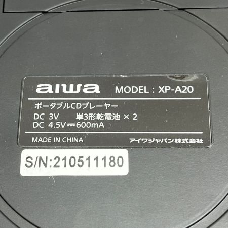  AIWA アイワ ポータブルCDプレーヤー ゴールド XP-A20