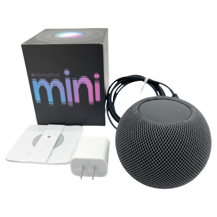 Apple アップル Podmini スマートスピーカー スペースグレイ Apple アップル スピーカー HomePod mini Apple スペースグレイ - 中古