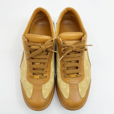  LOUIS VUITTON ルイヴィトン スニーカー モノグラム キャンバス レザー SIZE 38 1/2 MA0093 ブラウン