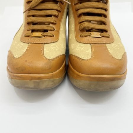  LOUIS VUITTON ルイヴィトン スニーカー モノグラム キャンバス レザー SIZE 38 1/2 MA0093 ブラウン