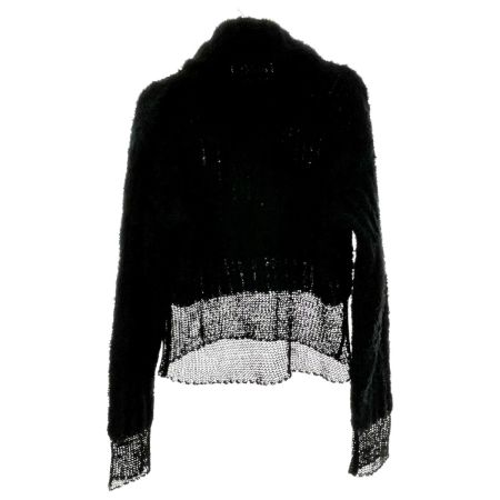  ISSEY MIYAKE イッセイミヤケ ハイネックニット Mサイズ レディース 黒 ブラック