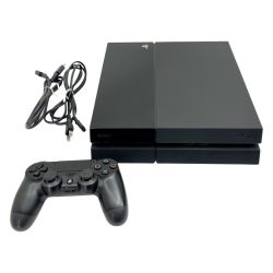 ◆◆ SONY ソニー PlayStation4 PS4 CUH-1000A 電源コード・コントローラー ブラック Bランク