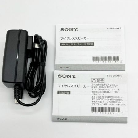  SONY ソニー Bluetooth ポータブルスピーカー SRX-XB43 ブラック